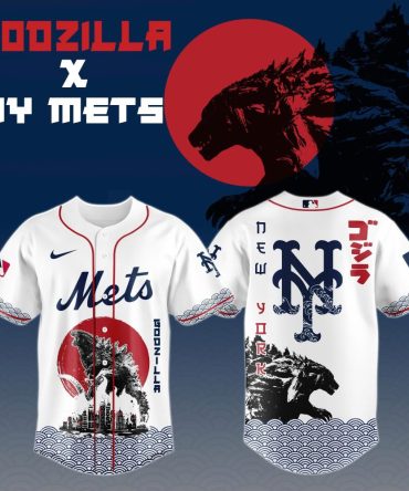 Limited Edition Godzilla X Ny Mets Baseball Jersey – Unique Fan Gear!