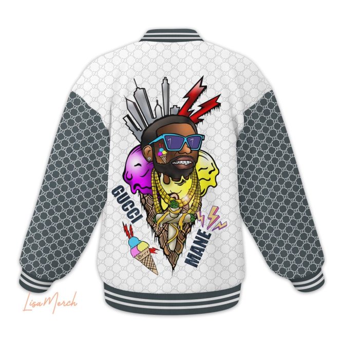 Gucci Mane Graphic Bomber Jacket - Limited Edition Streetwear Fashion - Image 3