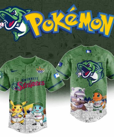 Limited Edition Pokémon Gwinnett Stripers Jersey – Perfect For Fans & Collectors!