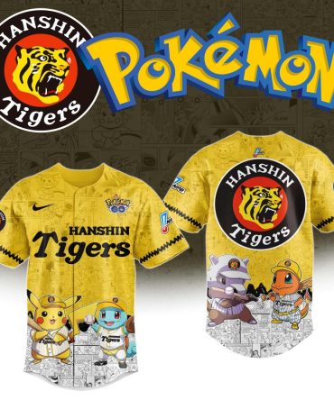 Limited Edition Hanshin Tigers X Pokémon Jersey - Pikachu & Friends Design
