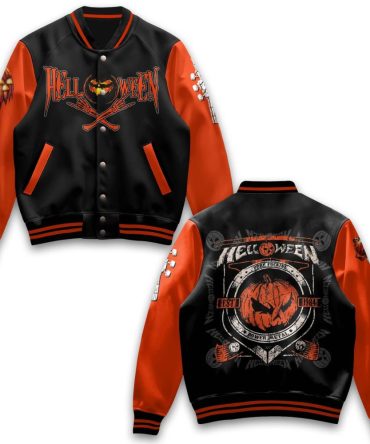 Limited Edition Helloween Varsity Jacket - Stylish Halloween Bomber With Unique Design