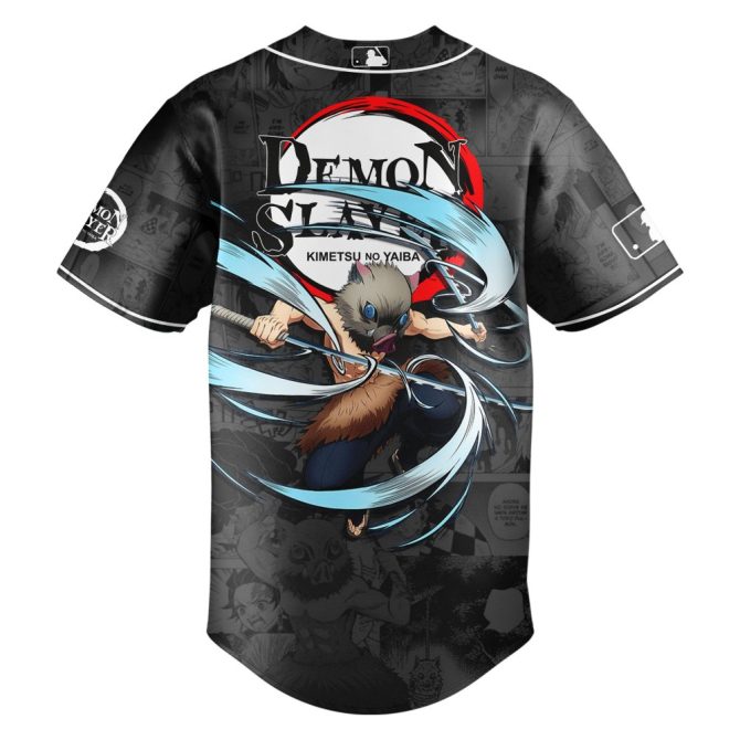 New Mlb X Demon Slayer Baseball Jersey – Anime Fans Must-Have! Limited Edition - Image 3