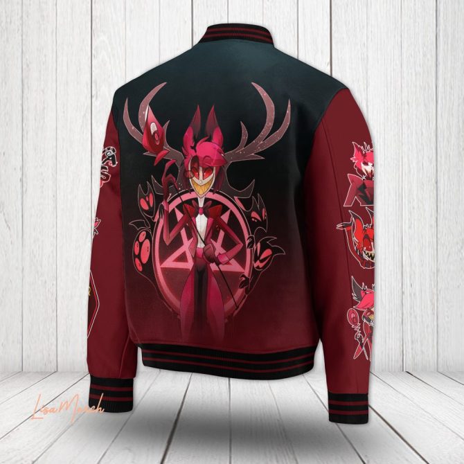Hazbin Hotel Varsity Jacket - Stylish Anime Fanwear For Trendsetters - Image 3