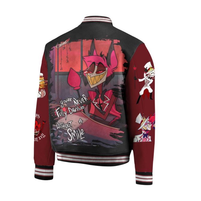 Hazbin Hotel Varsity Jacket – Stylish Anime Art, Perfect Gift For Fans! - Image 2
