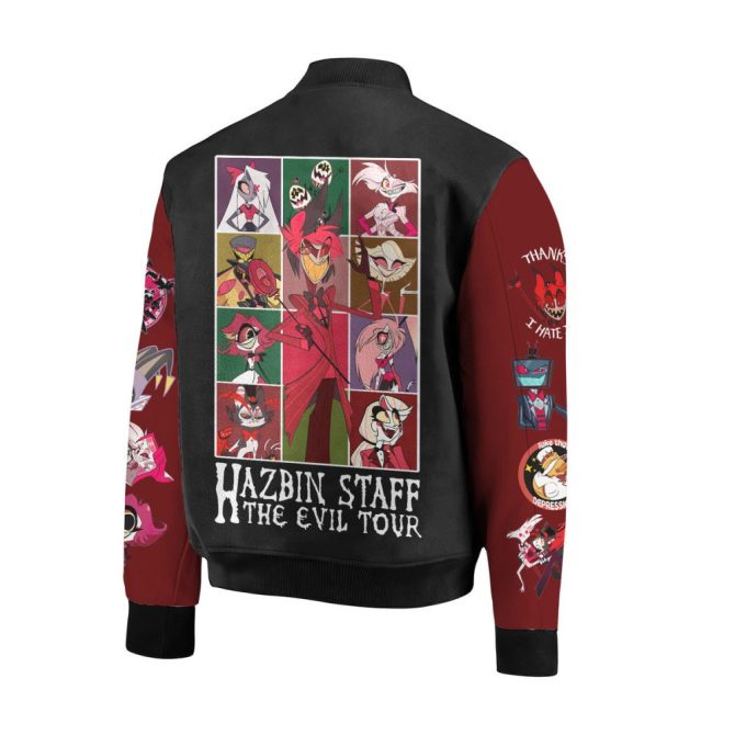 Limited Edition Hazbin Hotel Bomber Jacket – Bold, Stylish & Unique Design - Image 3