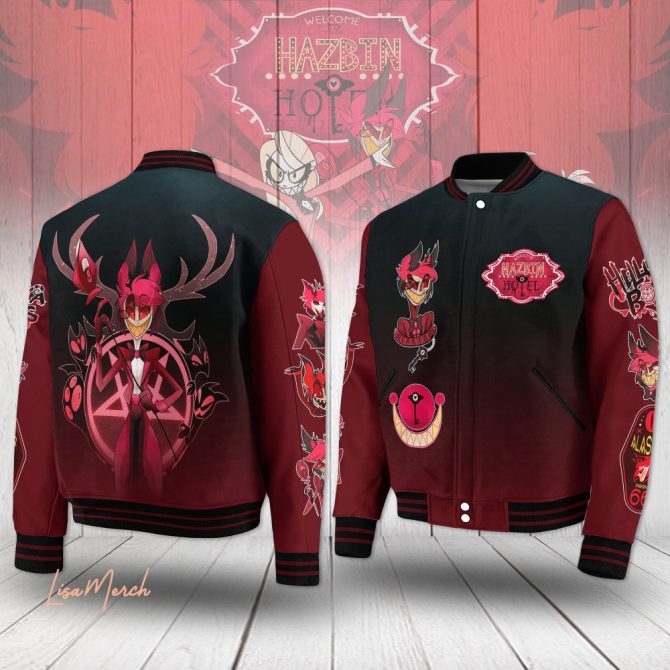Hazbin Hotel Varsity Jacket - Stylish Anime Fanwear For Trendsetters