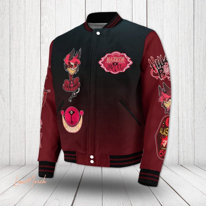Hazbin Hotel Varsity Jacket - Stylish Anime Fanwear For Trendsetters - Image 2