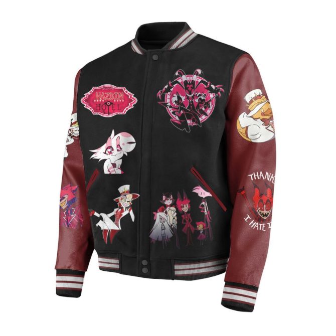 Hazbin Hotel Varsity Jacket – Stylish Anime Art, Perfect Gift For Fans! - Image 3