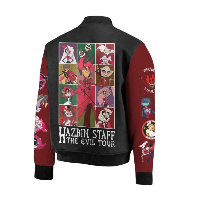 Limited Edition Hazbin Hotel Varsity Jacket – Anime Fans Must-Have! 🔥 - Image 3