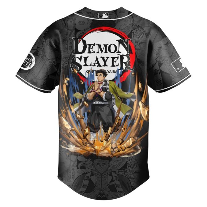 Limited Edition Mlb X Demon Slayer Baseball Jersey - New Collection 2023 - Image 3
