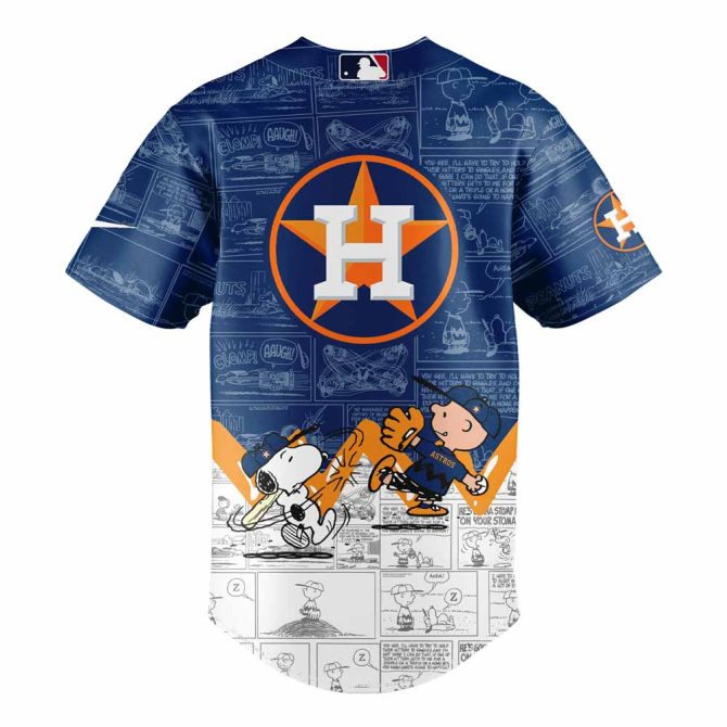 Limited Edition Peanuts Night Baseball Jersey - Astros Fan Gear By Nike - Image 3