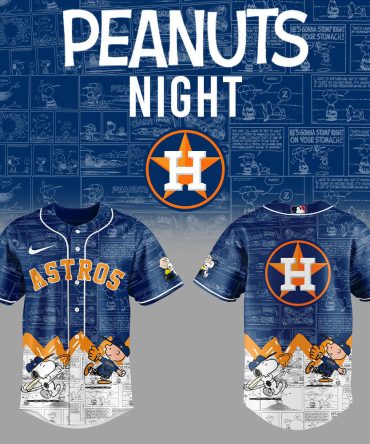 Astros Peanuts Night Jersey – Limited Edition Baseball Shirt With Snoopy & Charlie Brown