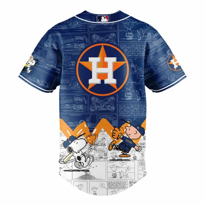 Astros Peanuts Night Jersey – Limited Edition Baseball Shirt With Snoopy & Charlie Brown - Image 3