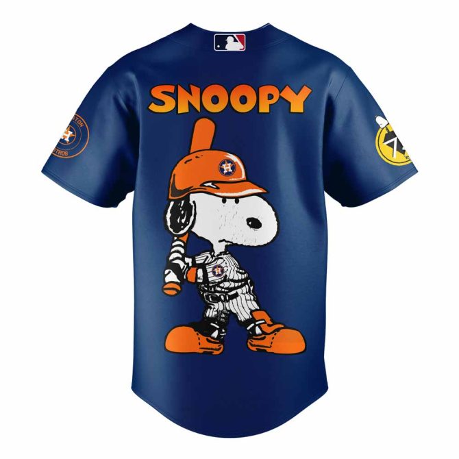 Astros X Peanuts 75Th Anniversary Snoopy Jersey - Limited Edition Baseball Shirt - Image 3