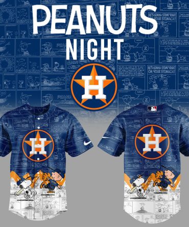 Limited Edition Peanuts Night Baseball Jersey - Astros Fan Gear By Nike