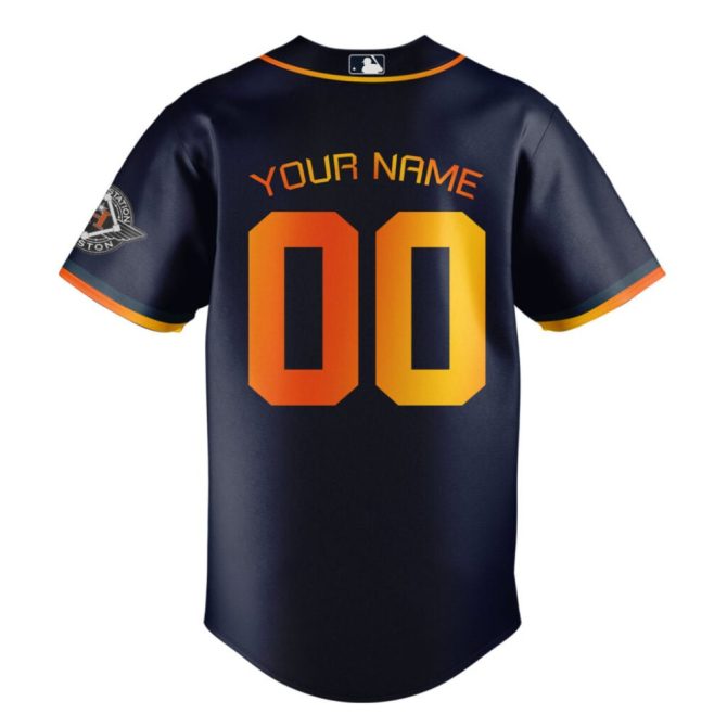 Custom Houston Astros City Connect Jersey – Personalize Your Name & Number - Image 3