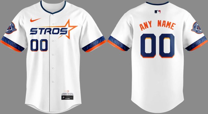 Customizable Astros Jersey - Personalize Your Name & Number , Official Mlb Apparel - Image 2