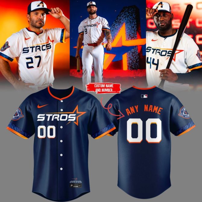 Customizable Astros Jersey - Add Your Name & Number , Official Mlb Gear