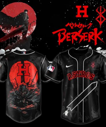 Berserk Astros Jersey - Limited Edition Anime Fan Apparel For Baseball Lovers