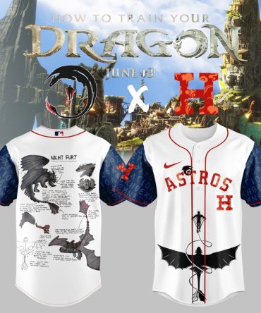 Astros X How To Train Your Dragon Jersey - Limited Edition Night Fury Design