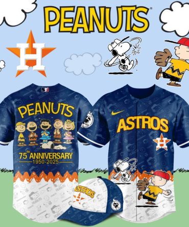 Astros Peanuts 75Th Anniversary Jersey & Cap Set – Limited Edition Fan Gear