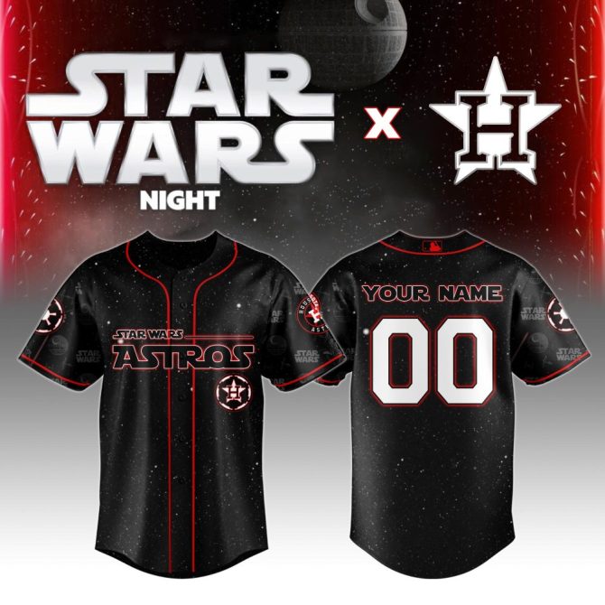Custom Star Wars Astros Jersey - Personalized Name & Number - Limited Edition Fan Gear