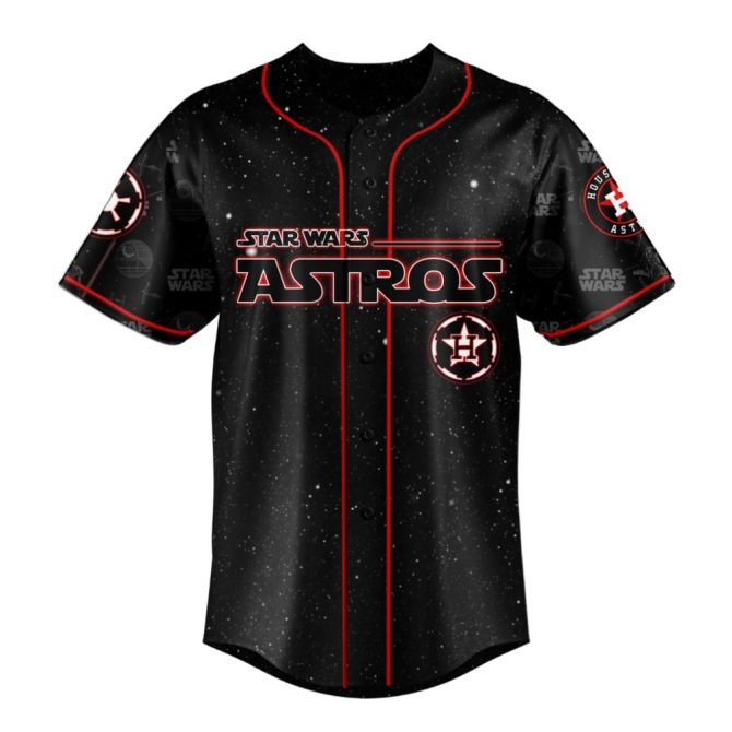 Custom Star Wars Astros Jersey - Personalized Name & Number - Limited Edition Fan Gear - Image 2