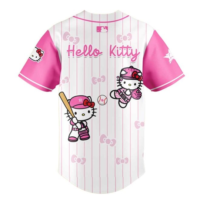Limited Edition Astros X Hello Kitty Baseball Jersey – Perfect For Fans & Collectors! - Image 3