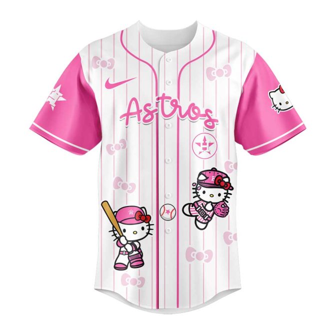 Limited Edition Astros X Hello Kitty Baseball Jersey – Perfect For Fans & Collectors! - Image 2