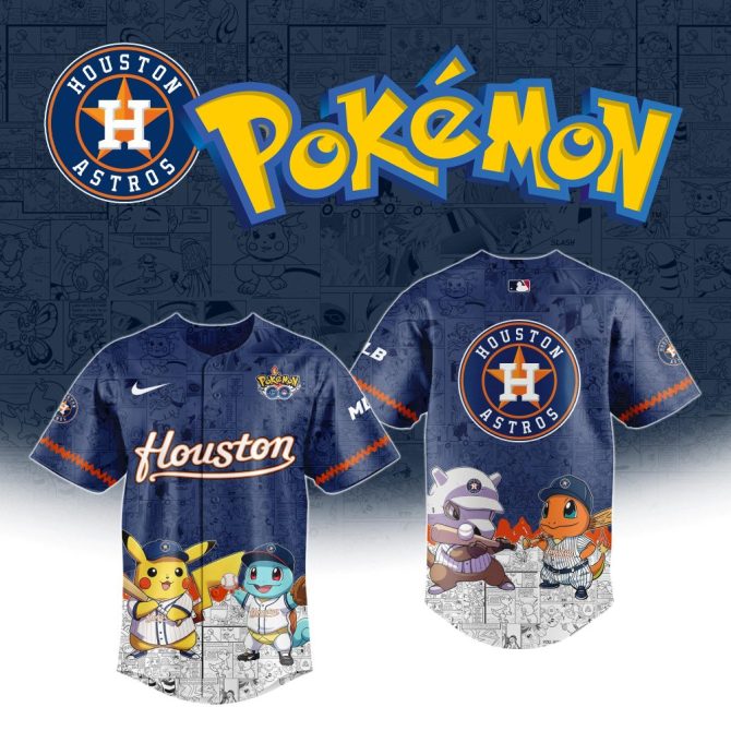 Limited Edition Houston Astros X Pokémon Jersey – Catch Yours Now!