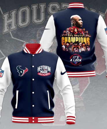 Houston Champions Varsity Jacket - Celebrate Afc South Victory In Style!
