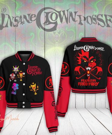 Limited Edition Insane Clown Posse Fearless Fred Fury Jacket - Bold Red & Black Design