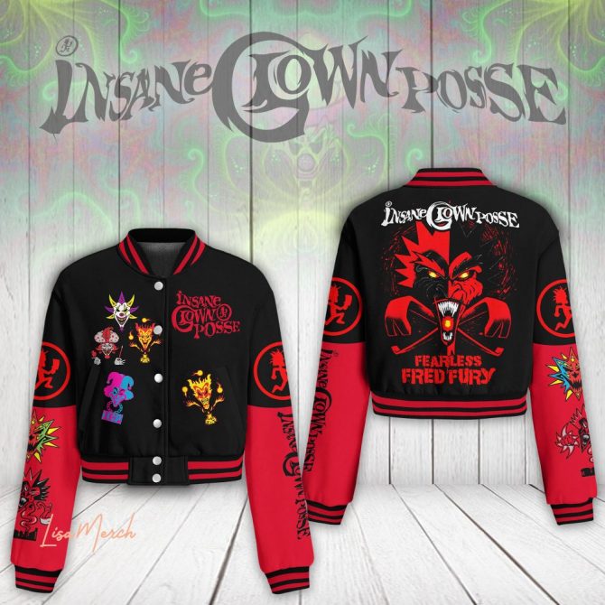 Limited Edition Insane Clown Posse Fearless Fred Fury Jacket - Bold Red & Black Design
