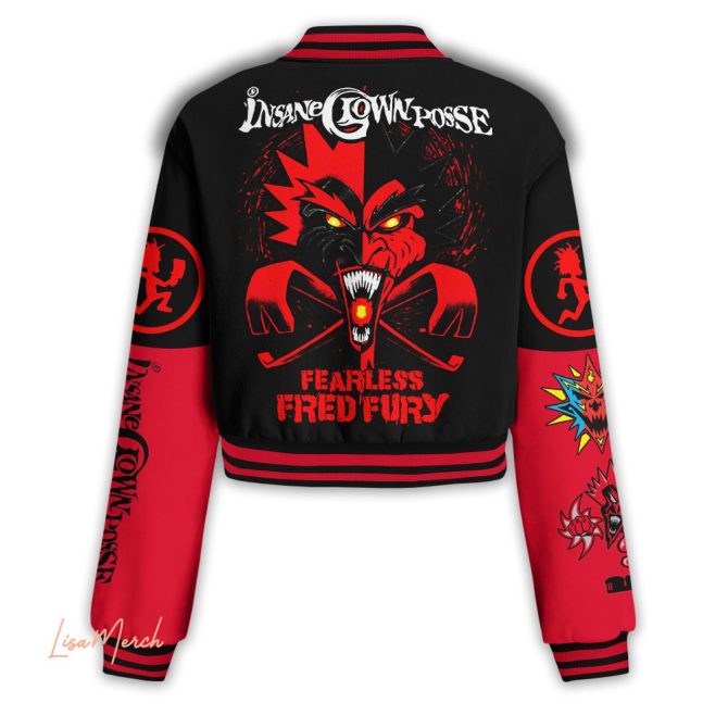 Limited Edition Insane Clown Posse Fearless Fred Fury Jacket - Bold Red & Black Design - Image 3