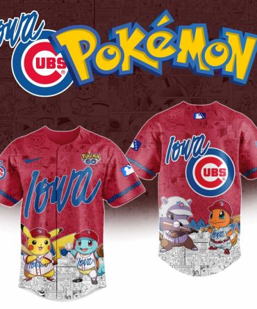 Limited Edition Iowa Cubs Pokémon Jersey – Catch 'Em All Style For Fans!