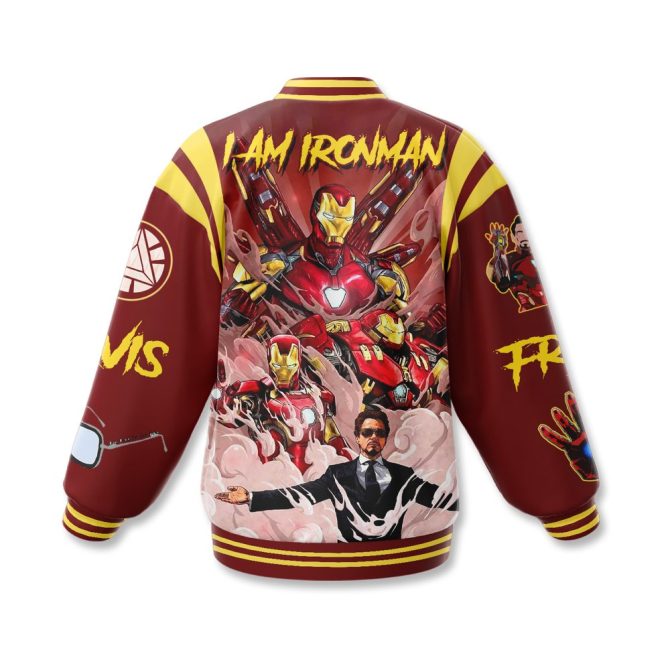 Iron Man Varsity Jacket - Marvel Superhero Bomber For Fans - Unleash Your Inner Genius - Image 3