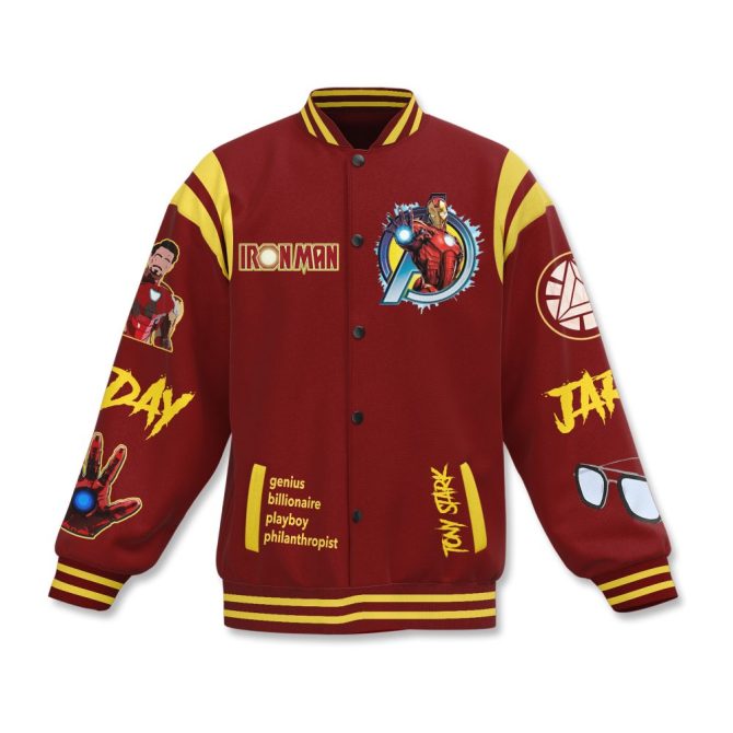 Iron Man Varsity Jacket - Marvel Superhero Bomber For Fans - Unleash Your Inner Genius - Image 2