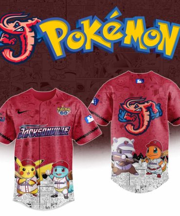 Limited Edition Pokémon Baseball Jersey – Vibrant Design, Perfect For Fans!