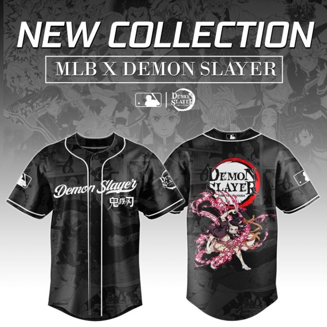 Limited Edition Mlb X Demon Slayer Jersey – Anime Fans’ Must-Have Apparel!