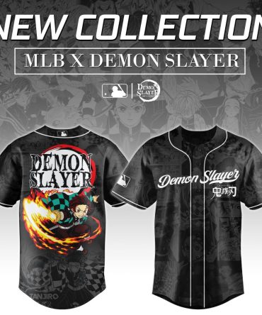 Limited Edition Mlb X Demon Slayer Baseball Jersey - New Collection, Unisex, Anime Fans Must-Have