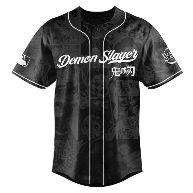Limited Edition Mlb X Demon Slayer Baseball Jersey - New Collection, Unisex, Anime Fans Must-Have - Image 2