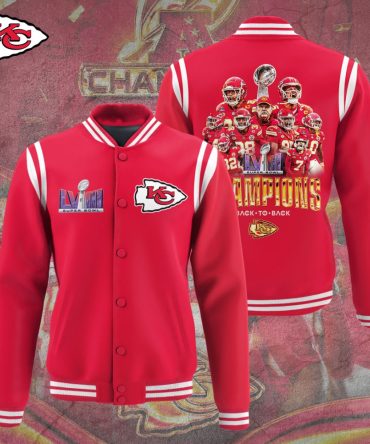 Celebrate Victory In Style: Red Football Champions Varsity Jacket - Limited Edition!
