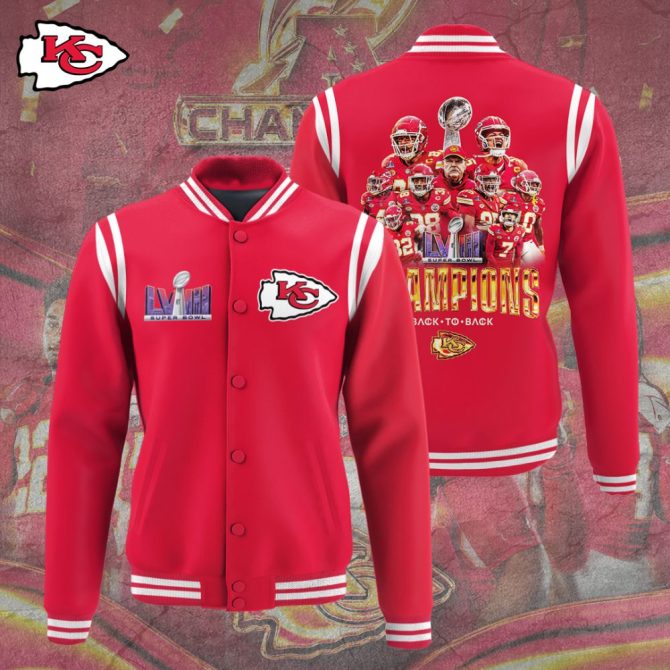 Celebrate Victory In Style: Red Football Champions Varsity Jacket - Limited Edition!