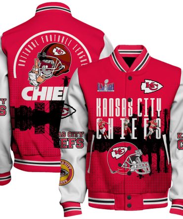 Kansas City Chiefs Varsity Jacket - Official Nfl Fan Gear, Bold Design, Perfect Gift For Football Fans