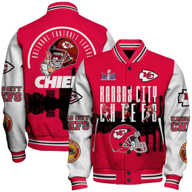 Kansas City Chiefs Varsity Jacket - Official Nfl Fan Gear, Bold Design, Perfect Gift For Football Fans