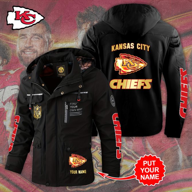 Customizable Kansas City Chiefs Jacket - Personalized Nfl Fan Gear With Your Name