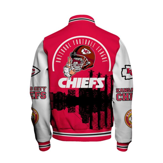Kansas City Chiefs Varsity Jacket - Official Nfl Fan Gear, Bold Design, Perfect Gift For Football Fans - Image 3