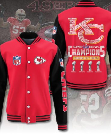 Kc Chiefs Super Bowl Champions Varsity Jacket - Celebrate Victory In Style!