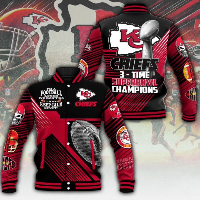 Chiefs 3-Time Superbowl Champions Jacket - Celebrate In Style!