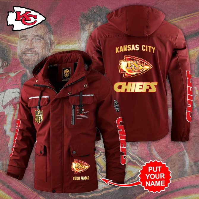 Customizable Kansas City Chiefs Jacket - Personalized Nfl Fan Gear With Your Name - Image 4
